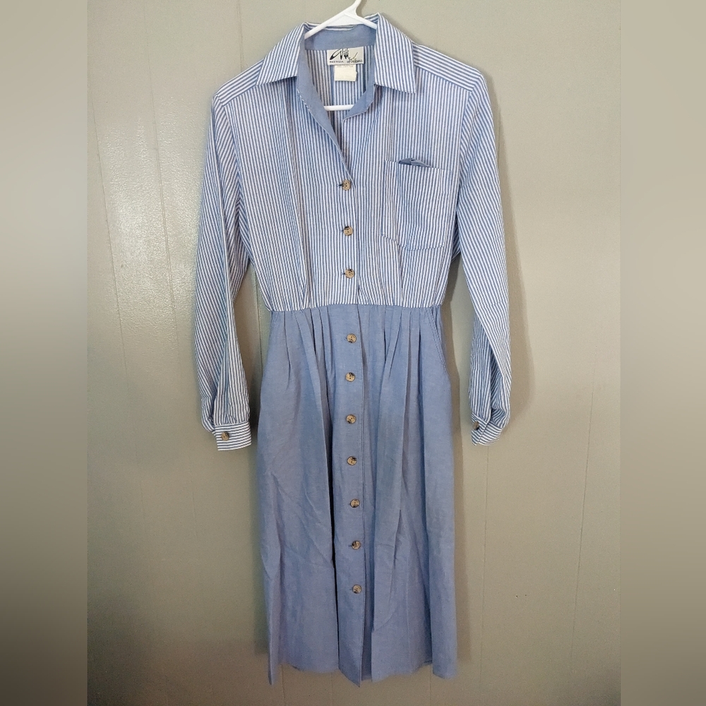 Vintage Willi of California chambray midi dress